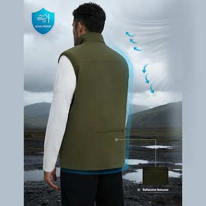 custom puffer vest warm quilted equestrian <b>gilets</b> casual winter outerwear clothes padded waistcoat men's <b>softshell</b> vests - Product Image 6