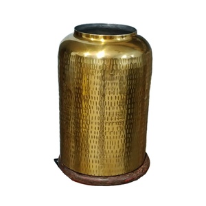 Florero de Metal de alta calidad, maceta, centros de mesa, uso para el hogar y el Hotel, vajilla, maceta, diseño personalizado, hecho a mano, tarifa al por mayor - Product Image 1