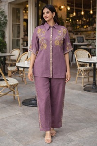 คอลเลคชั่นชุดเซ็ตผู้หญิงแขนสั้นสุดฮิต ราคาประหยัด เหมาะสำหรับใส่ทำงานและไปงานปาร์ตี้ - Product Image 5