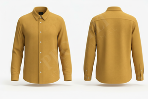 Camisa de Vestir Clásica para Hombre, Estilo Ejecutivo, Manga Larga, Cierre de Botones, Cuello Elegante, Tela Cómoda y Moderna - Product Image 5