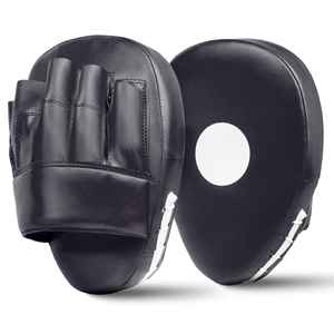 Professional MMA Kick Boxing Training Gear Cowhide Leather PU Leather <b>Focus</b> <b>Pad</b> Mitts Adjustable Strap Customizable Colors Logos - Product Image 5