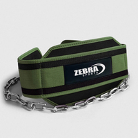 Cinturón de Entrenamiento de Alta Resistencia para Levantamiento de Pesas con Cadena, Neopreno, Gimnasio, Fitness, Ejercicios de Dominadas, Doble Soporte
