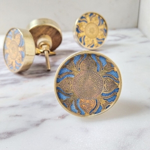 Estrella de madreperla con perilla de armario de resina negra, tiradores de cajón de armario, herrajes, tiradores y perillas para muebles de cocina - Product Image 6