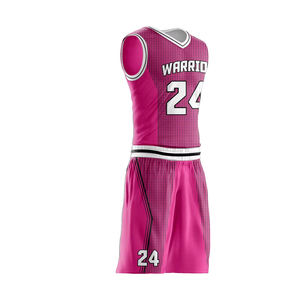 Ensemble d'uniformes de basketball sans manches légers et respirants à faible MOQ avec design par sublimation - Product Image 5