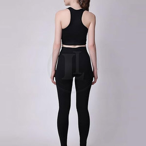 Conjunto de Yoga para Mujer Más Vendido, Bajo MOQ, Color Personalizado, Diseño Sólido con Transpirabilidad Frontal, 2 Piezas, Precio al por Mayor - Product Image 2