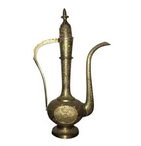 Brass Surahi Home <b>Decor</b> Accent For Traditional Indian Styling And Vintage <b>Decorative</b> <b>Table</b> Display - Product Image 1