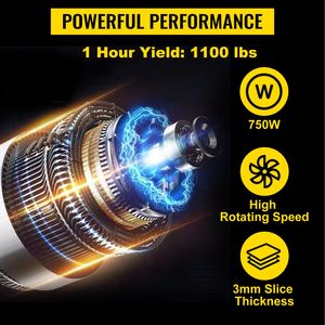 Affettatrice Elettrica Professionale per Carne 110V 1100LB/H 750W con Lama da 3mm per Ristoranti e Uso Commerciale - Product Image 3