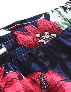 Short de bain pour homme, imprimé, taille élastique, cordon de serrage, décontracté, pour les vacances, coloré, léger, blanc, pour la plage - Product Image 5