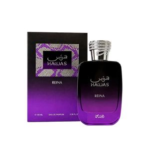 Perfume HAWAS REINA 100ml de Rasasi Original Dubai, Eau de Parfum Árabe de Larga Duración para Mujer - Product Image 1