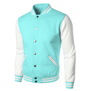 <b>Mens</b> Fashion Canvas Winter Varsity <b>Jacket</b> Casual Slim Fit <b>Letter</b> Pattern Plain - Product Image 1