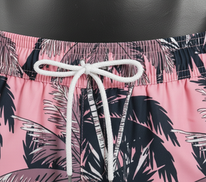 Shorts de plage personnalisés pour hommes en satin 100% polyester, 2-en-1 avec leggings de compression intégrés, tendance, séchage rapide, vêtements de plage - Product Image 4