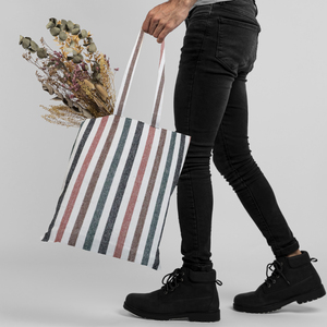 สินค้ามาใหม่ คุณภาพพรีเมียม ผ้าลายทางทันสมัย ย้อมเส้นด้าย ดีไซน์ขายดีที่สุด ผ้าฝ้ายรีไซเคิล 100% แบบคาร์ด  ผ้าอเนกประสงค์ - Product Image 6