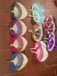 Éventails en bambou pour la décoration intérieure, taille personnalisée, multicolores, 100% faits à la main, tissés en bambou, provenant de l'usine originale au Vietnam SAFIMEX - Product Image 5