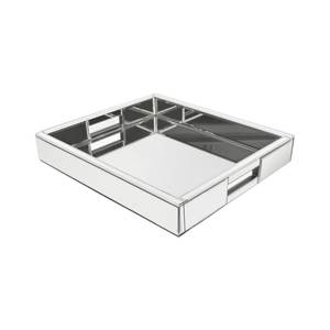 Bandejas decorativas elegantes hechas a mano para servir, platos rectangulares con efecto espejo de nuevo estilo para decoración del hogar y de la mesa. - Product Image 5