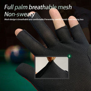 Gants de billard snooker professionnels de qualité supérieure à cinq doigts pour la main gauche, élastiques et extensibles, avec protection de la main pour l'entraînement - Product Image 4