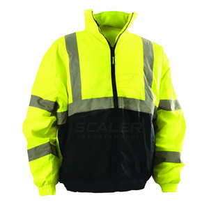 เสื้อแจ็คเก็ตนิรภัยสำหรับผู้ชายที่สวมใส่สบาย ผลิตจากผ้าที่มองเห็นได้ชัดเจนเพื่อความปลอดภัยที่ดีขึ้นในสภาพแสงน้อย - Product Image 2