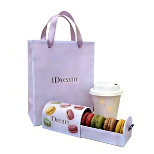 Nuova Scatola Regalo di Lusso per Macaron, Design Antiurto, Logo in Lamina d'Oro, Chiusura Magnetica per Pasticcerie di Marca - Product Image 1