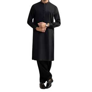 Precios de Fábrica al por Mayor, Nueva Moda Tradicional, Salwar Kameez Negro para Hombre, Secado Rápido, Ropa Más Vendida para Hombres Adultos - Product Image 1