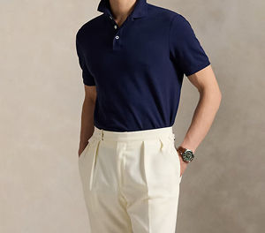 Polo-shirts personnalisés en gros Glory, impression de logo DIY, 65% coton 35% polyester, pour hommes et femmes - Product Image 4