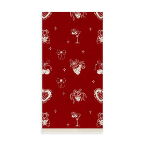 Serviettes de cuisine de haute qualité, torchons rouges, vente en gros, magnifiques torchons de cuisine en coton imprimés - Product Image 6