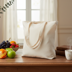 Custom Organic Muslin Cotton Tote Bag Eco-Friendly Biodegradable Handbag for Grocery Shopping Blank Logo Promotional Gift - Product Image 1