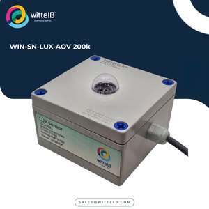 WITTELB WIN-SN-LUX-AOV (200k) Capteur Lux 200 000 unités Sortie analogique AC/DC (0-10V) en plastique pour automatisation des bâtiments et des centrales électriques - Product Image 1