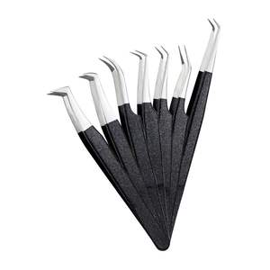 Pince à cils arc-en-ciel de qualité supérieure, 6 pièces, outils professionnels de haute précision pour extensions de cils, pour usage en salon - Product Image 4
