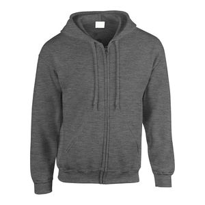 Sweat à capuche zippé pour homme en molleton 100 % coton de qualité supérieure 2026, motif uni, streetwear d'automne, fermeture éclair intégrale, personnalisable OEM - Product Image 3