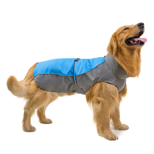 Chaqueta Impermeable para Perros Grandes, Chaleco Reflectante de Dos Tonos con Correa Ajustable en el Vientre para Perros Medianos y Grandes, para Paseos al Aire Libre - Product Image 1
