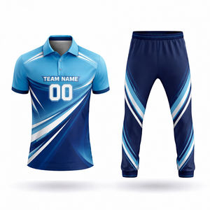 Uniforme de Cricket de Poliéster 100% Antibacterial con Estampado Digital de Nuevo Diseño, Personalizable para Equipos - Product Image 1