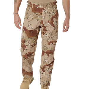 Pantalon cargo camouflage bleu pour homme, taille mi-haute, séchage rapide, léger, style décontracté avec poches latérales, idéal pour l'été - Product Image 2