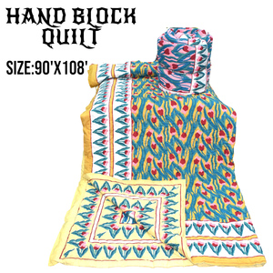 Edredón de cama doble de algodón con estampados de bloques atemporales suave lavable duradero y perfecto para un estilo de vida sostenible y una decoración moderna. - Product Image 4