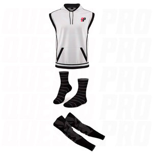 Uniformes de Baloncesto Personalizados OEM, Conjunto Completo de Entrenamiento, Sudaderas, Bolsas, Conjunto de Compresión, Calcetines, Mangas de Compresión, Paquete de Equipo sin Mangas - Product Image 5