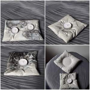 Porte-bougie en béton fait main TCE Premium pour la décoration de la maison, centre de table, hôtel, restaurant, cadeau et aménagement intérieur - Product Image 3