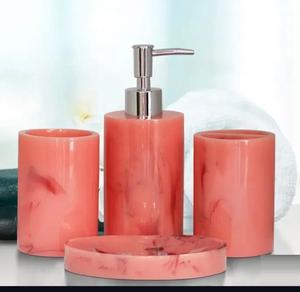 Juego de accesorios de baño de resina con diseño vintage, juego de tocador de lujo, organizador de decoración para el hogar al mejor precio. - Product Image 5