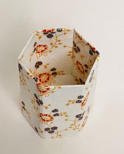 SHAHALAM Eco-Friendly Multiple Colors Floral Printed Paper <b>Pen</b> Holder Letterpress Printing | Decorative Desk Organizer <b>Pens</b> - Product Image 2