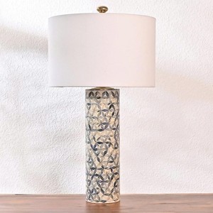 Elegant Capiz MOP <b>Table</b> <b>Lamp</b> Stylish Lighting Decor For Living Room Bedroom Pattern <b>Base</b> <b>Lamp</b> For Modern Home Styling - Product Image 1