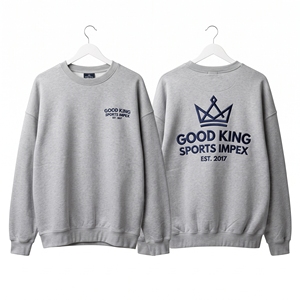 เสื้อสเวตเชิ้ตคอกลมผู้ชายสำหรับฤดูหนาว ผ้าฟลีซเนื้อหนัก ปักโลโก้ ผ้าฝ้าย ทรงปกติ สไตล์สตรีทแวร์ลำลอง ผลิตตามสั่ง - Product Image 5