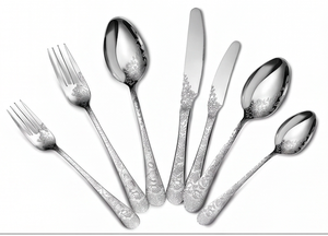 Service de couverts en argent de style royal, finition miroir premium, élégant, pour mariage, réceptions et usage domestique - Product Image 3