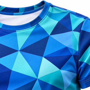 Camiseta blanca de poliéster para sublimación para hombre, camiseta lisa para impresión digital, tela suave, fabricante de ropa personalizada. - Product Image 5