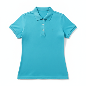 เสื้อโปโลผู้หญิงแบบสั่งทำ รุ่นใหม่มาแรง คุณภาพสูง สีเบจ ผ้าฝ้ายอย่างดี เสื้อโปโลผ้าดีที่สุดสำหรับฤดูร้อน เสื้อโปโลผู้หญิง - Product Image 1