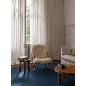 Modern Abstract Hand-Tufted Wool Rug | Luxury Moody Decor Navy Rug | Soft Plush Texture High-Traffic Commercial Carpet - Product Image 4