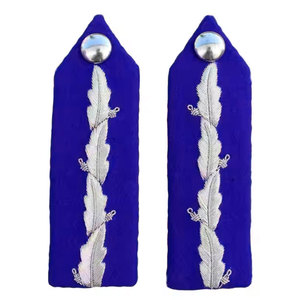 Écussons brodés en fil d'or de qualité supérieure, patchs de casquette marine, écussons 3D brodés à la main en fil de soie, appliques couronne uniforme - Product Image 2