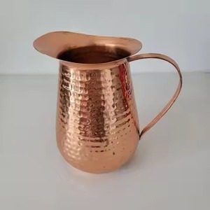 Durable Build Copper Pitcher Jug Strong Water Drinkware for Kitchen Dining <b>Table</b> Beverage Use - Product Image 5