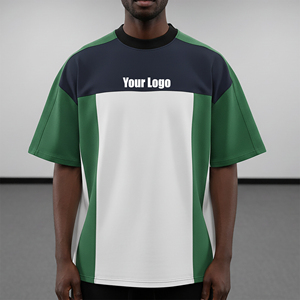 Men's <b>Silk</b> Screen Printed Blank Short Sleeve T-Shirt White Green <b>Navy</b> O-Neck Loose Fit Breathable Knitted Polyester Casual <b>Top</b> - Product Image 4