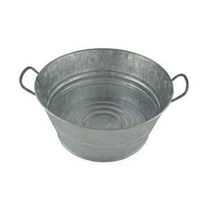 Moderna Bañera Enfriadora de Bebidas de Metal Galvanizado con Soporte, Cubeta Enfriadora de Vino de Acero Inoxidable para Eventos Interiores y Exteriores - Product Image 6