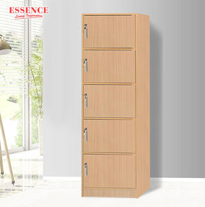 Armario de Almacenamiento Grande de 5 Niveles con Cerraduras para Sala de Estar, Escuela, Hogar, Modelo 5DL (Tablero de Aglomerado MDF), Estilo Moderno y Minimalista - Product Image 1