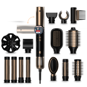 อุปกรณ์จัดแต่งทรงผมปี 2026 หัวเปลี่ยนได้ 14 แบบ เครื่องจัดแต่งทรงผมแบบลมร้อน 14in1 เซรามิก 1400W มอเตอร์ไร้แปรงถ่าน พร้อมระบบหมุนและเคลือบเซรามิก - Product Image 1
