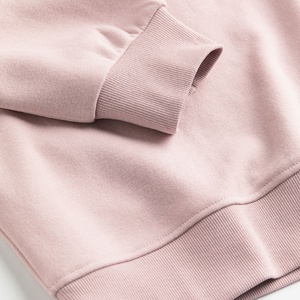Women's Pink Tracksuit Set Crew Neck Sweatshirt <b>Jogger</b> Pants Solid Color Full Sleeve Casual Loose Fit Autumn Wear - Product Image 4