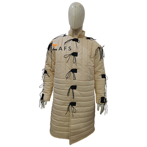 Gambesón Medieval de Manga Larga, Chaqueta Acolchada Gruesa, Armadura Histórica de Algodón, Disfraz Unisex para Reenactment - Product Image 1